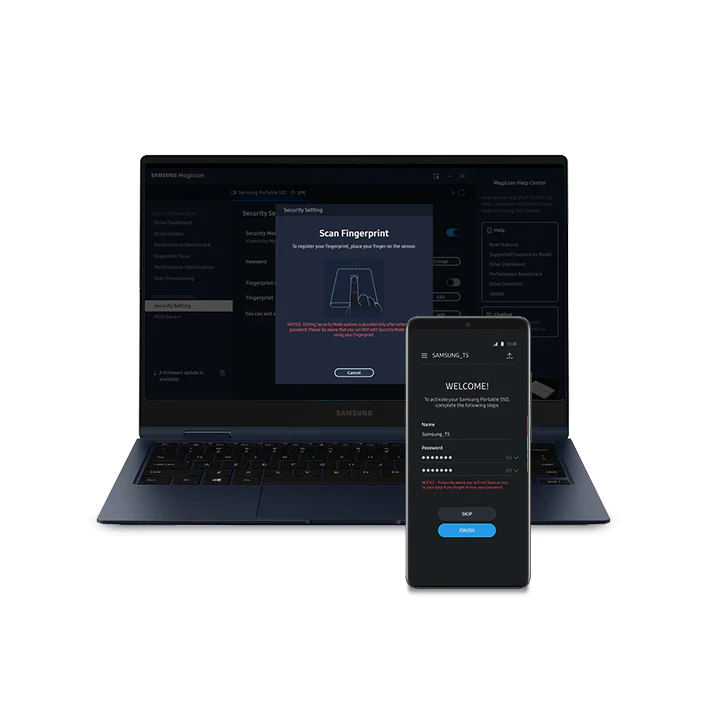 Dysk SSD Samsung T7 Shield USB 3.2 Gen.2 2TB Beżowy