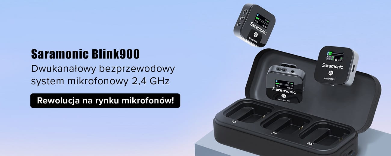 zestaw do bezprzewodowej transmisji dźwięku saramonic blink900 b2