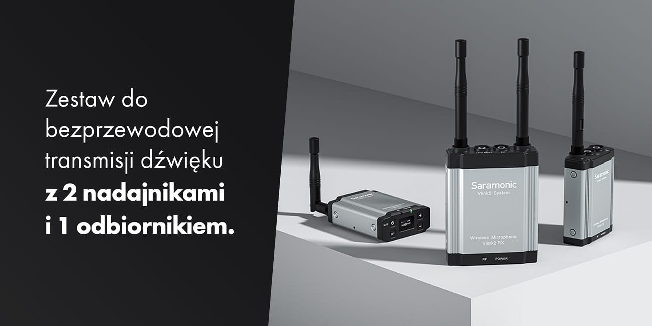 zestaw do bezprzewodowej transmisji dźwięku saramonic vlink2 kit2