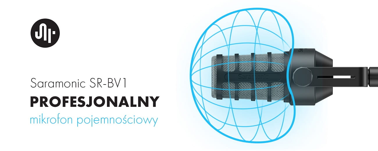 mikrofon pojemnościowy saramonic sr-bv1 do podcastów