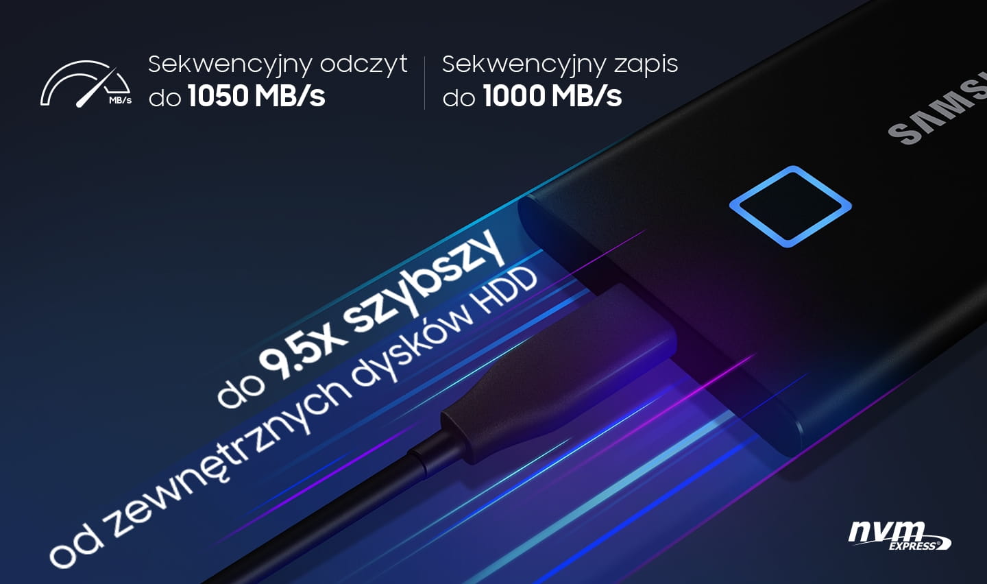 Dysk SSD Samsung T7 Portable Touch USB 3.2 Gen.2 2TB Czarny