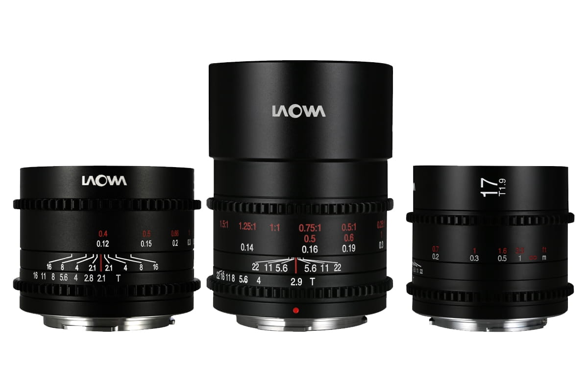 zestaw obiektywów venus optics cine prime wide