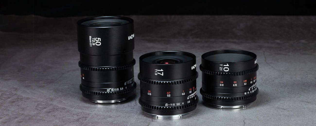 zestaw obiektywów venus optics cine prime wide