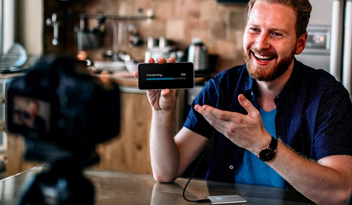 Dysk SSD Samsung T7 Portable Touch USB 3.2 Gen.2 1TB Srebrny