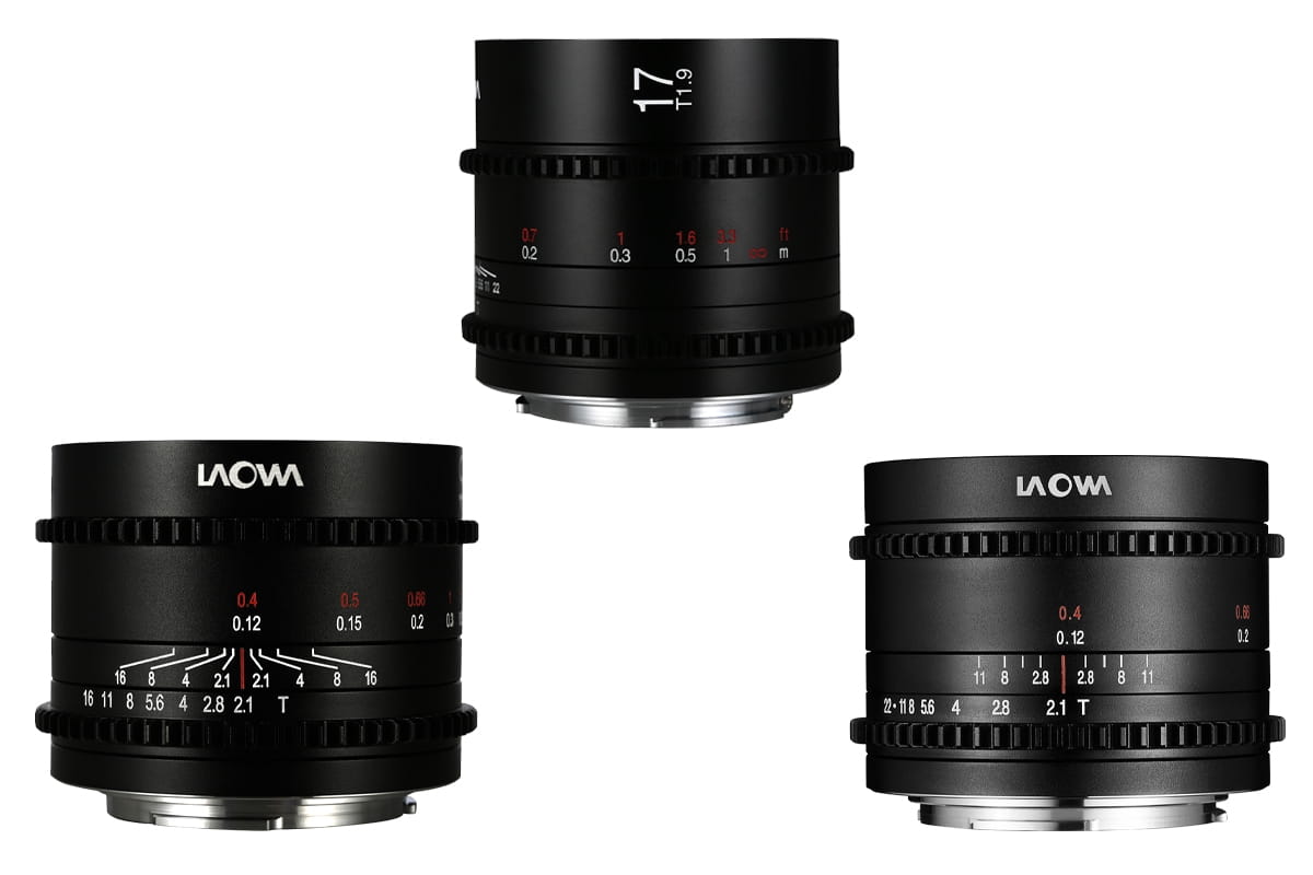 zestaw obiektywów venus optics cine prime wide do micro 4/3
