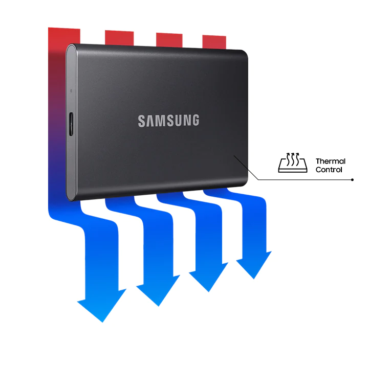 Dysk SSD Samsung T7 Portable USB 3.2 Gen.2 1TB Szary