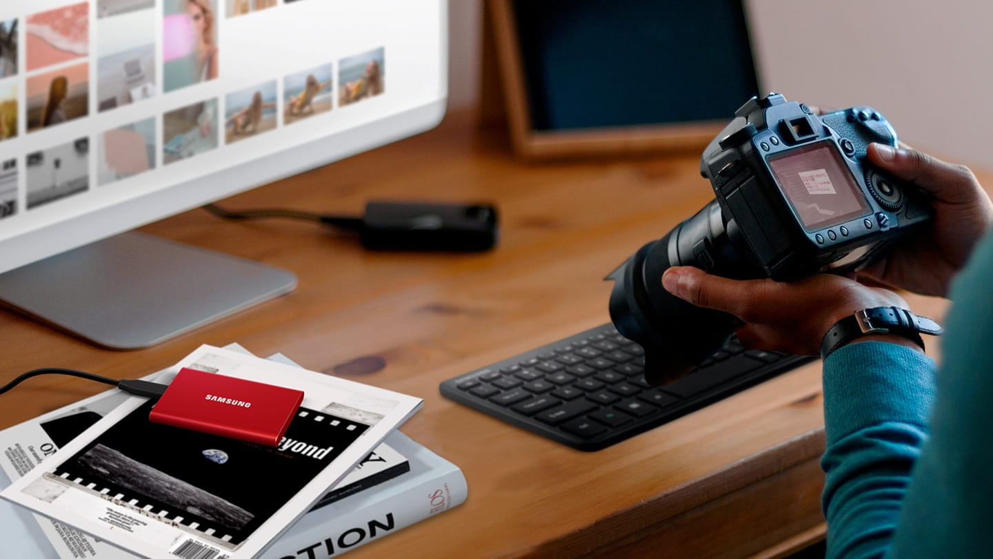 Dysk SSD Samsung T7 Portable USB 3.2 Gen.2 1TB Szary