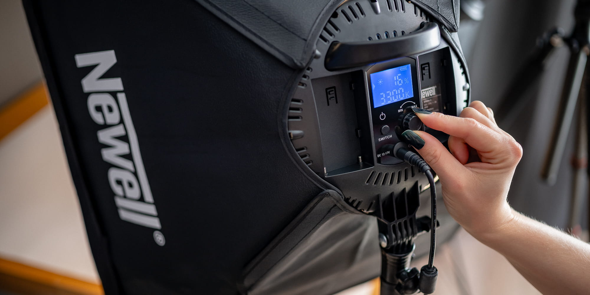 zestaw oświetleniowy led newell sparkle do fotografii produktowej