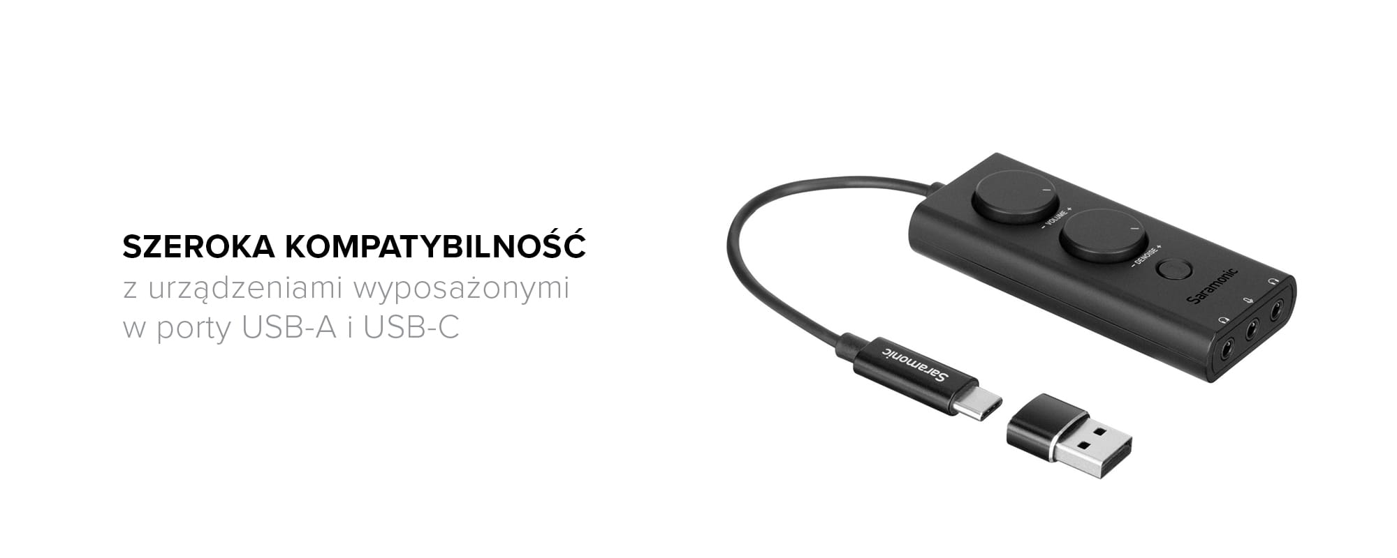 Karta dźwiękowa Saramonic SR-EA5 - 3x mini Jack / USB-C/A