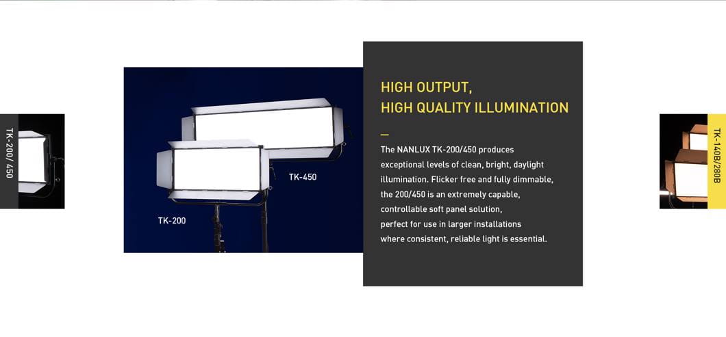 Panel LED Nanlux TK 200 Daylight soft panel