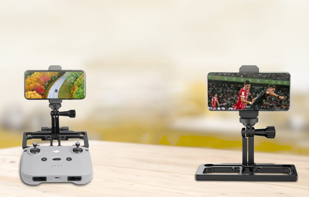 Uchwyt na telefon z osłoną przeciwsłoneczną i smyczą Sunnylife do kontrolera DJI RC-N1 (TY-Q9277) 