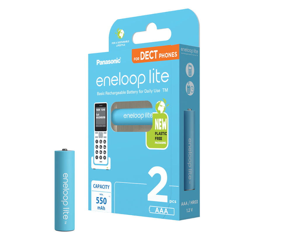 baterie panasonic eneloop lite aaa 550mah 2 sztuki