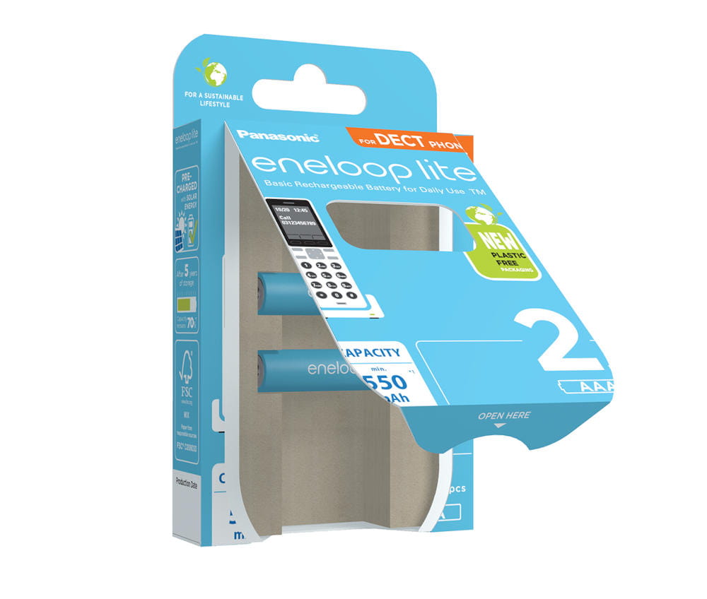 baterie panasonic eneloop lite aaa 550mah 2 sz