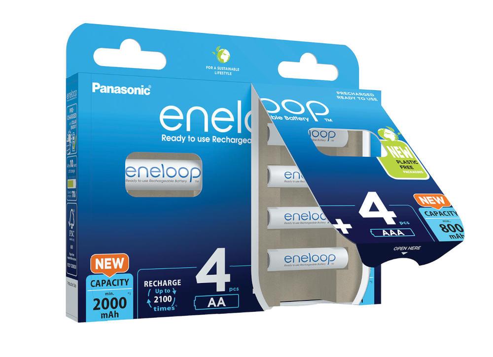 panasonic eneloop zestaw 4x r6/aa 2000mah + 4x r03/aaa 800mah
