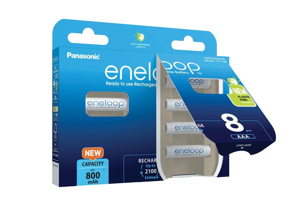 baterie panasonic eneloop aaa 800 mah 8 sztuk