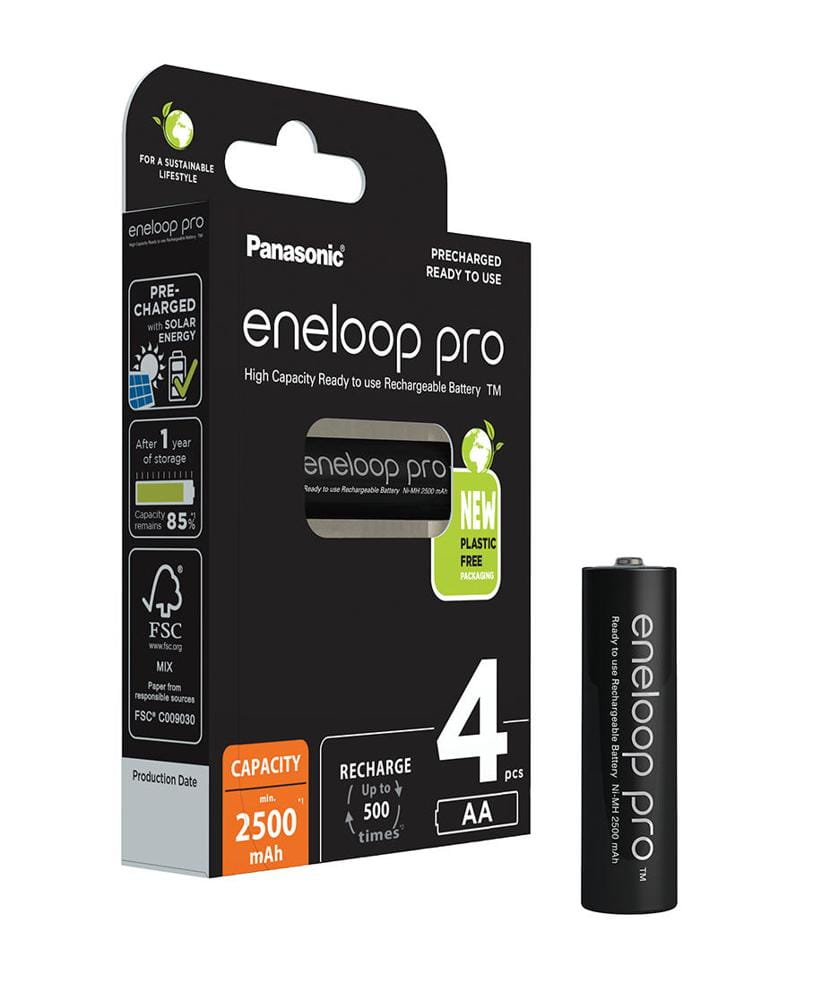 baterie panasonic eneloop pro aa 2500mah 4 sztuki