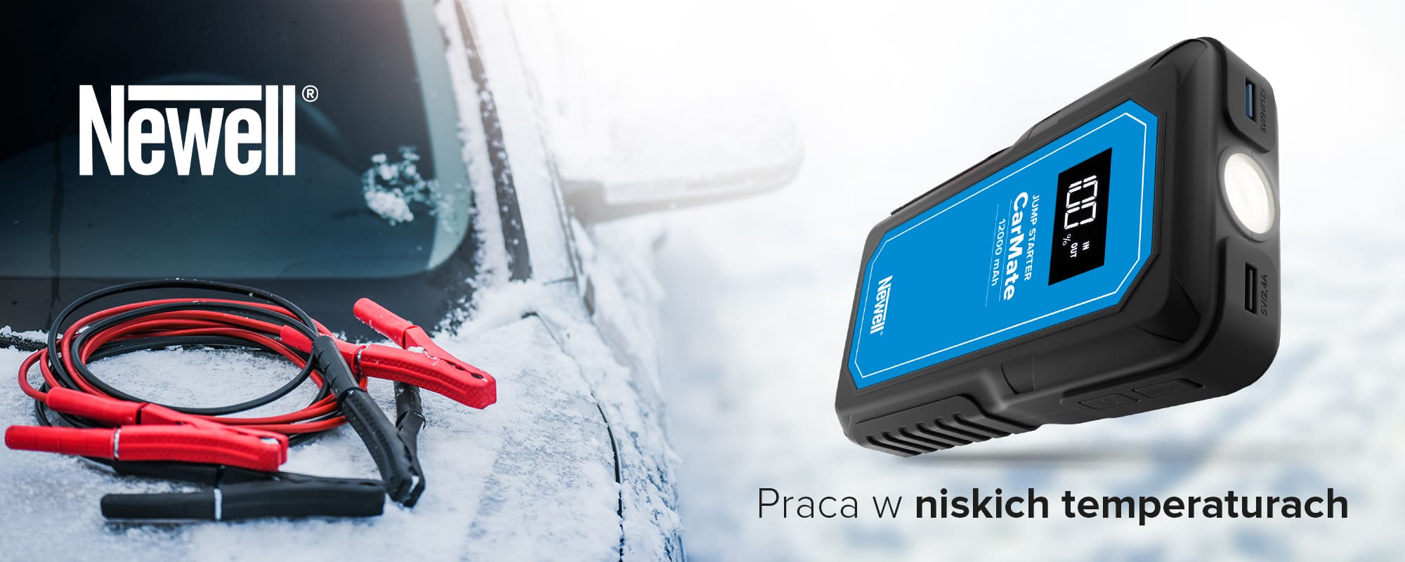 Urządzenie rozruchowe Newell CarMate - 12000 mAh
