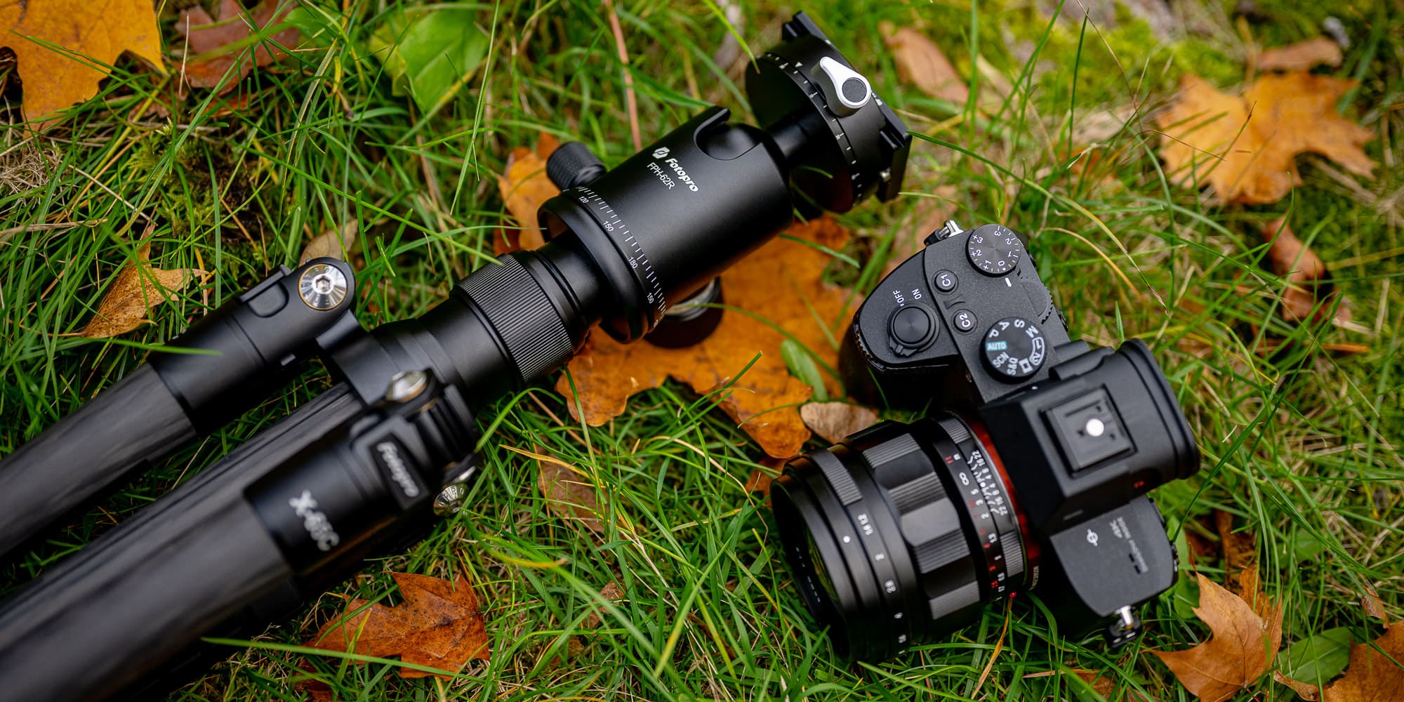Statyw Fotopro X-65C z głowicą kulową FPH-62R - czarny