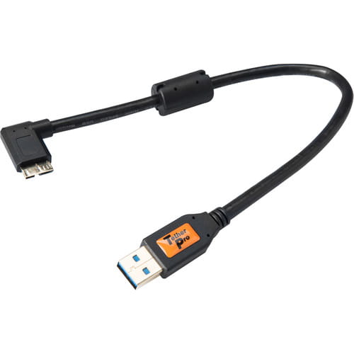 Kabel Tether Tools TetherPro USB 3.0 do Micro-B Right Angle 30cm czarny