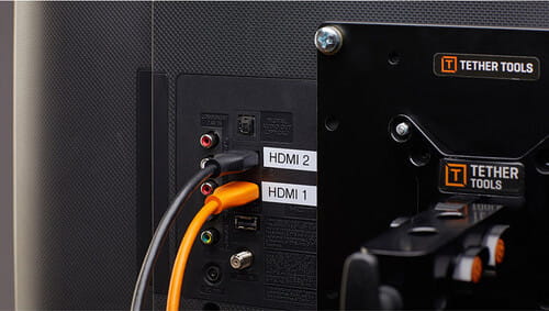 Kabel Tether Tools TetherPro HDMI 2.0 do HDMI 2.0 4.6m pomarańczowy