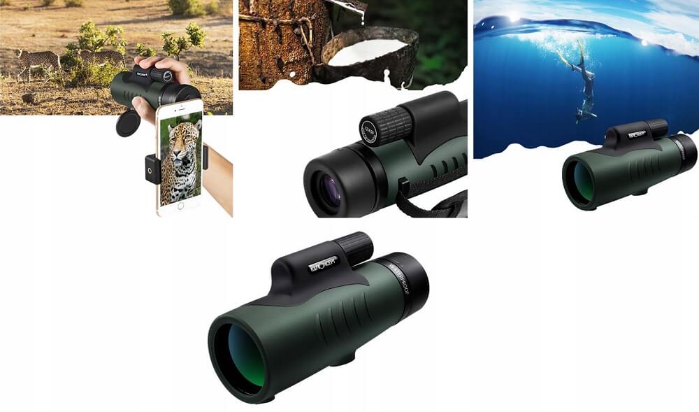 monokular luneta k&f 12x 50mm 12x50 bak-4 fmc