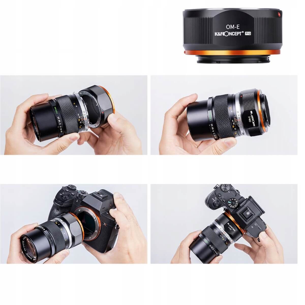 adapter k&f pro olympus om