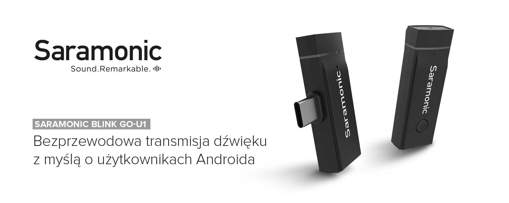 Zestaw do bezprzewodowej transmisji dźwięku Saramonic Blink Go-U1