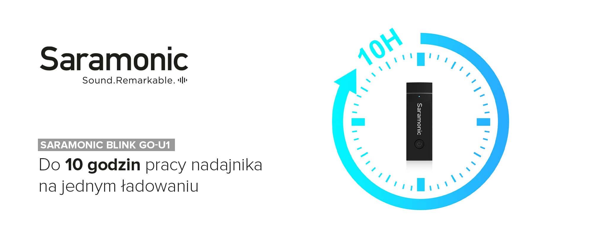 Zestaw do bezprzewodowej transmisji dźwięku Saramonic Blink Go-U1