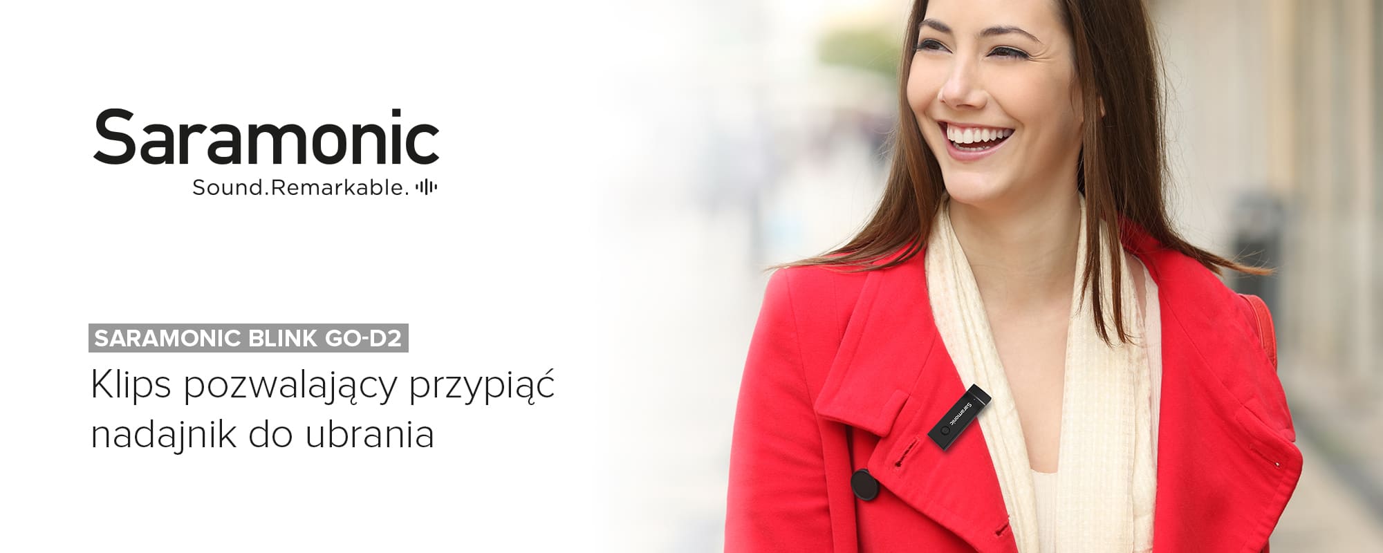 Zestaw do bezprzewodowej transmisji dźwięku Saramonic Blink Go-D2