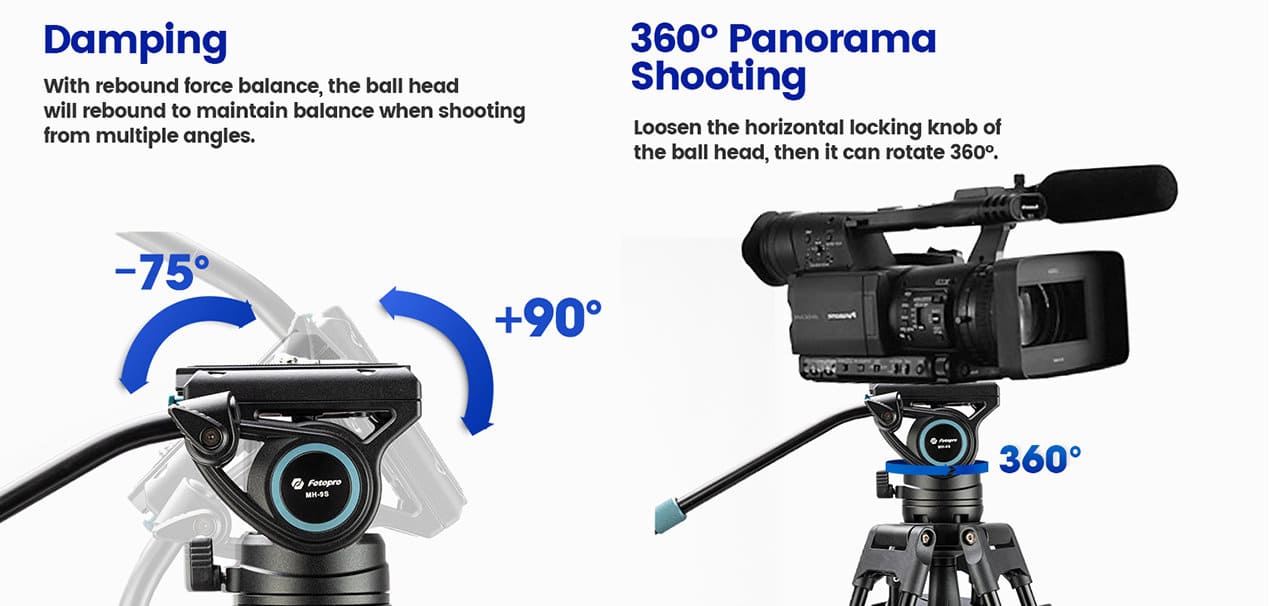 Statyw video Fotopro DV-3A