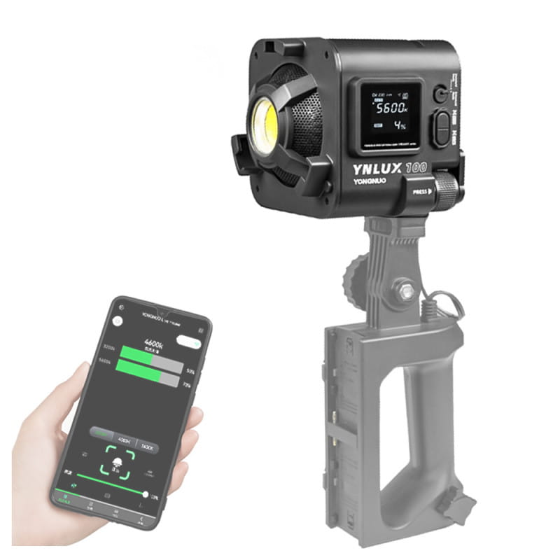 mobilna lampa led typu spotlight yongnuo ynlux100