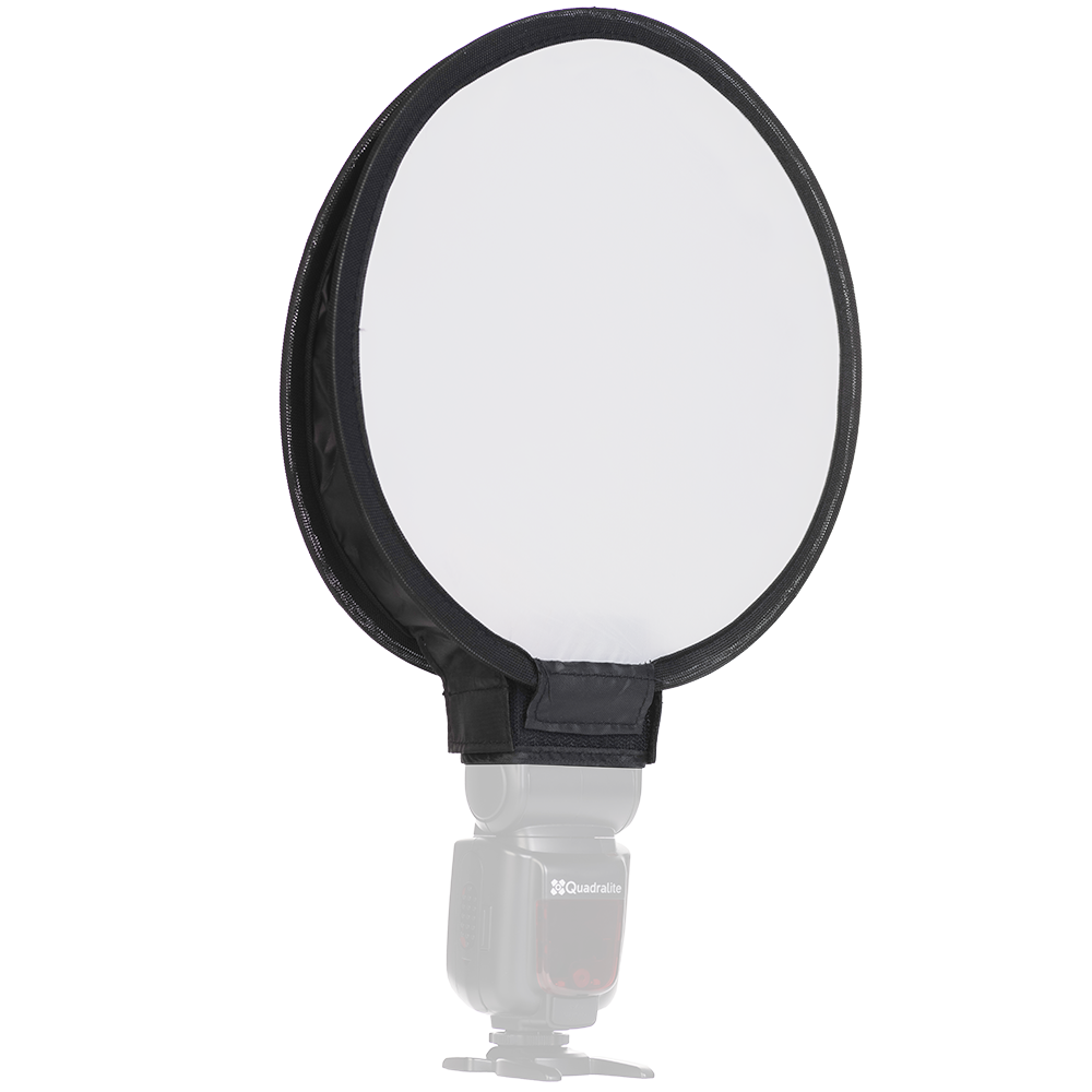 quadralite składany softbox okrągły 30cm na lampę stroboss