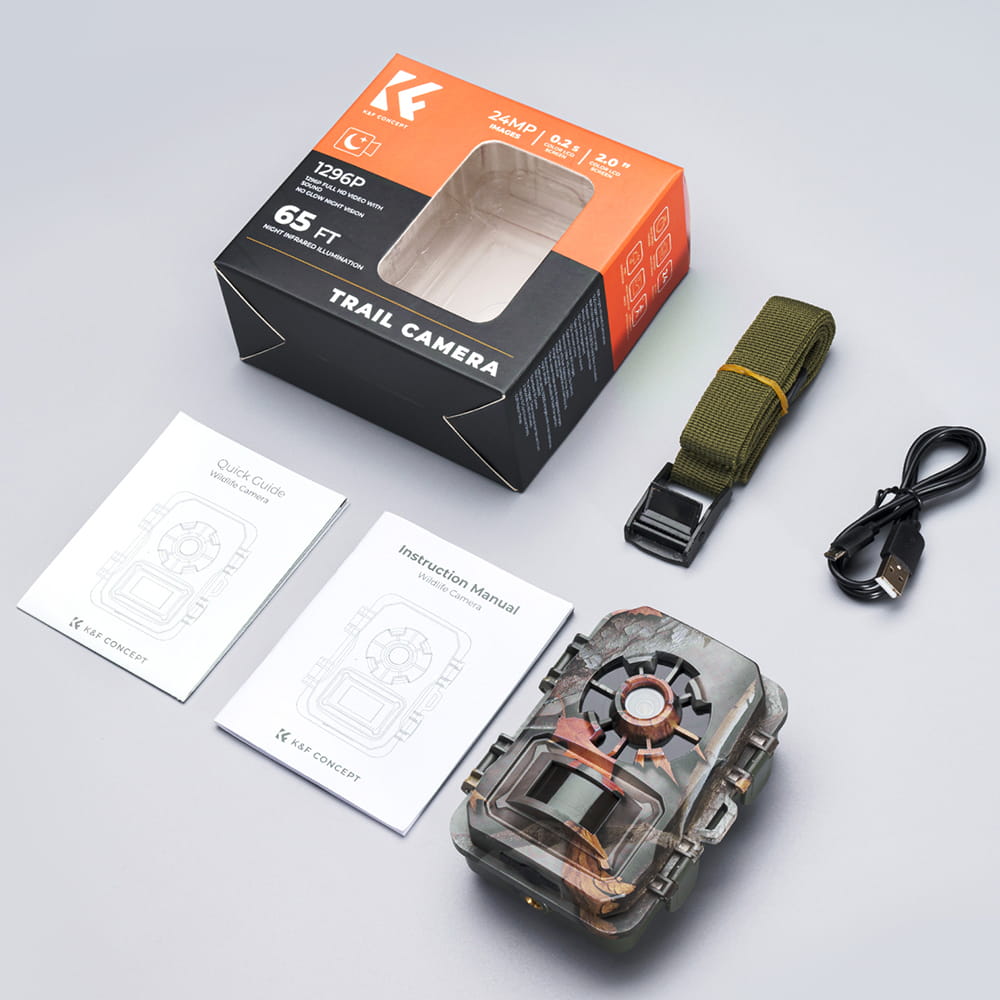 fotopułapka k&f concept a101xs hd 24mp 1296p sd