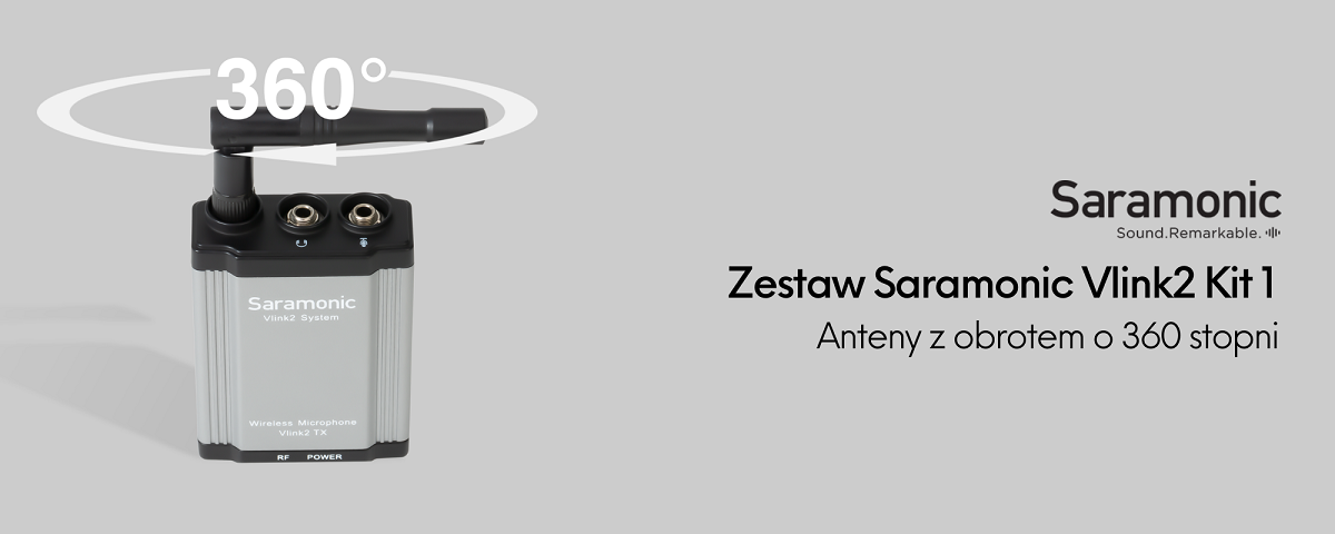 zestaw do bezprzewodowej transmisji dźwięku saramonic