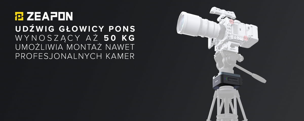 slider zeapon micro 3 e500 z modułem napędowym i głowicą automatyczną pons pt