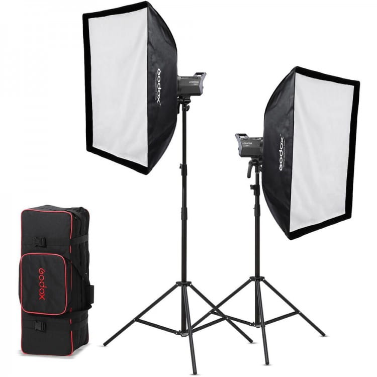 zestaw 2x godox litemons la200d k2+ akcesoria