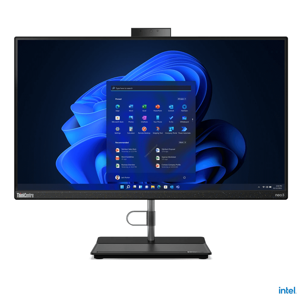 lenovo komputer aio thinkcentre neo 30a 12cb001fpb w11pro i5-1240p/16gb/512gb/int/dvd/27.0 fhd/3yrs os