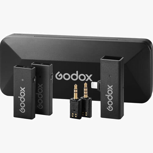 system mikrofonowy godox 2,4 ghz movelink mini lt kit 2 czarny