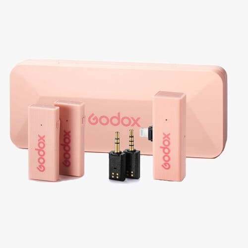 system mikrofonowy godox 2,4 ghz movelink mini lt kit 2 różowy