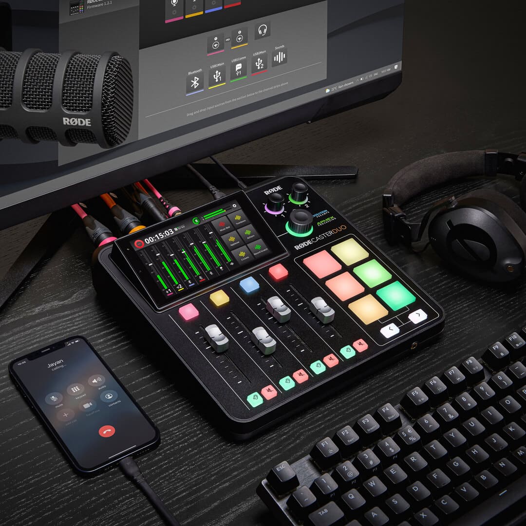 rode rodecaster duo – studio produkcji podcastów
