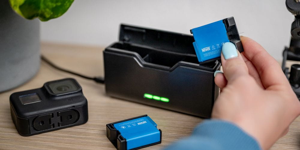 ładowarka trójkanałowa newell usb-c do gopro