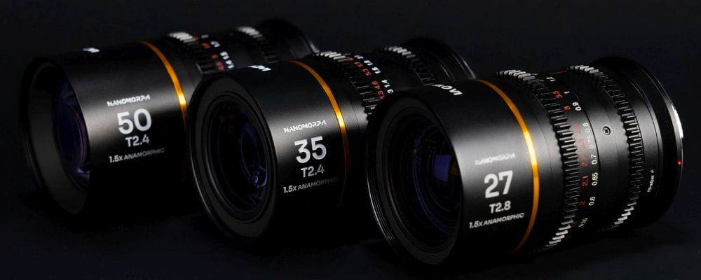 obiektyw venus optics laowa nanomorph 27 mm, 35 mm, 50 mm s35 amber do sony e