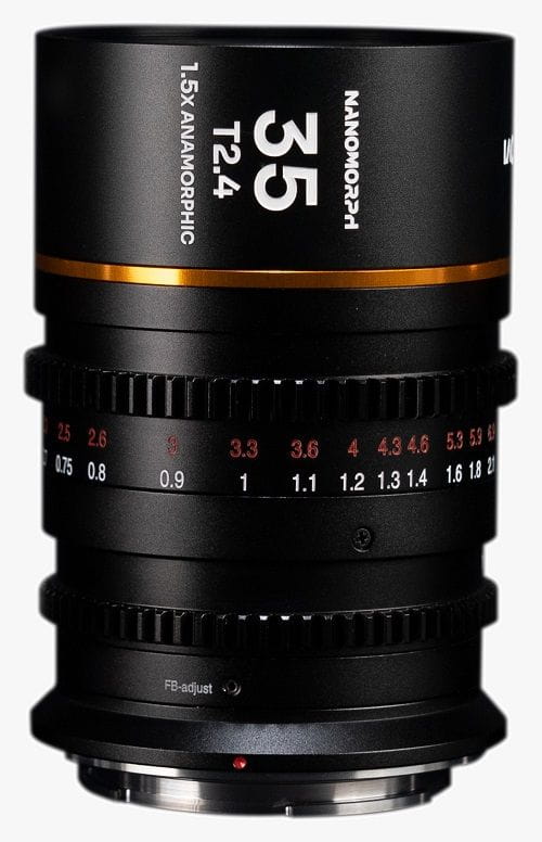 obiektyw venus optics laowa nanomorph 35 mm t2,4 1,5x s35 amber do sony