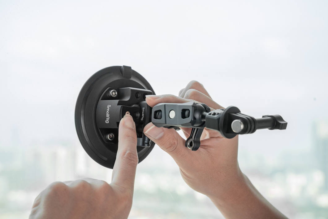 smallrig 4236 4" suction cup camera mounting support kit for vehicle shooting