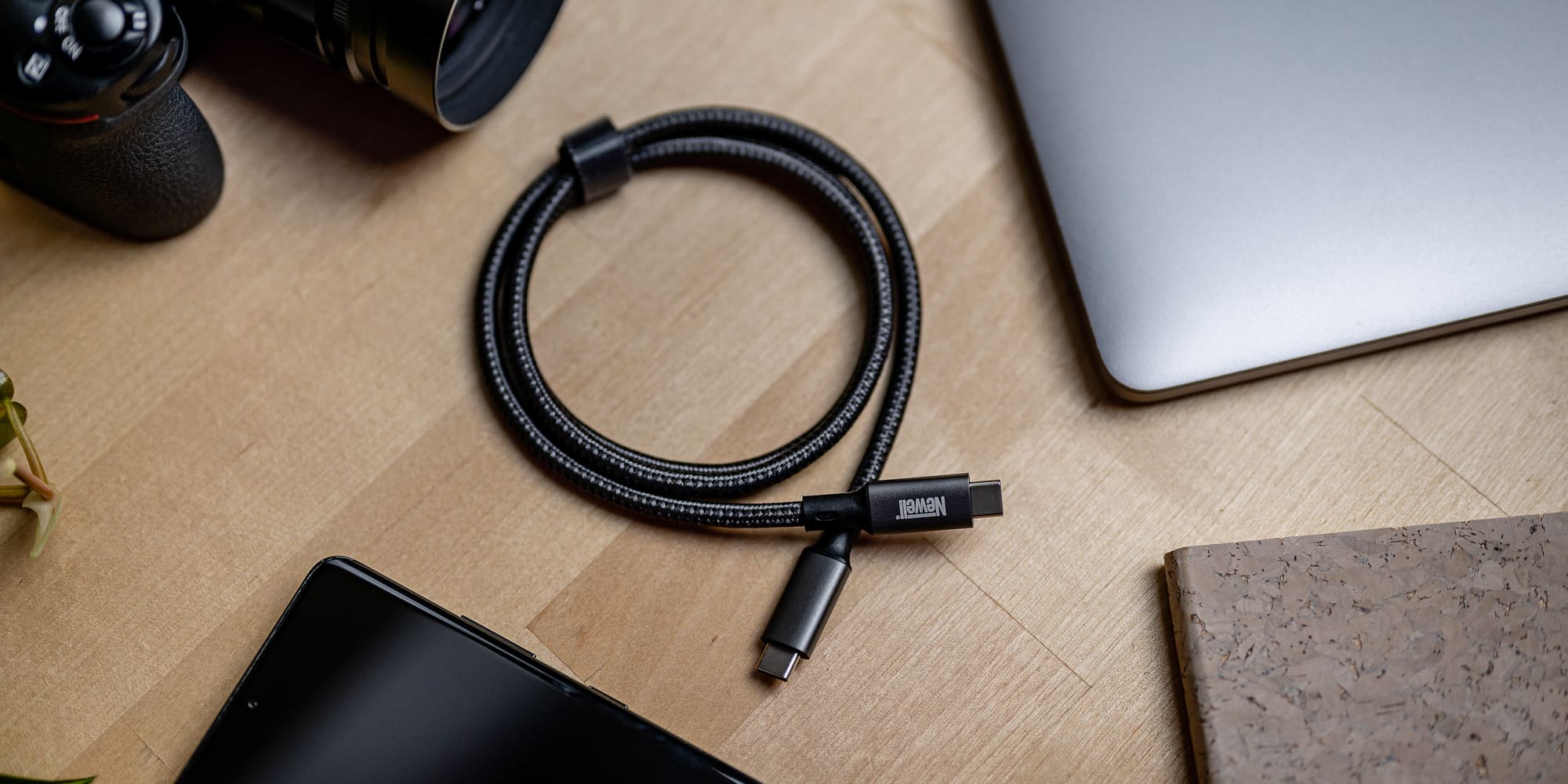 Kabel Newell USB C - USB-C 4.0 - 1 m, grafitowy