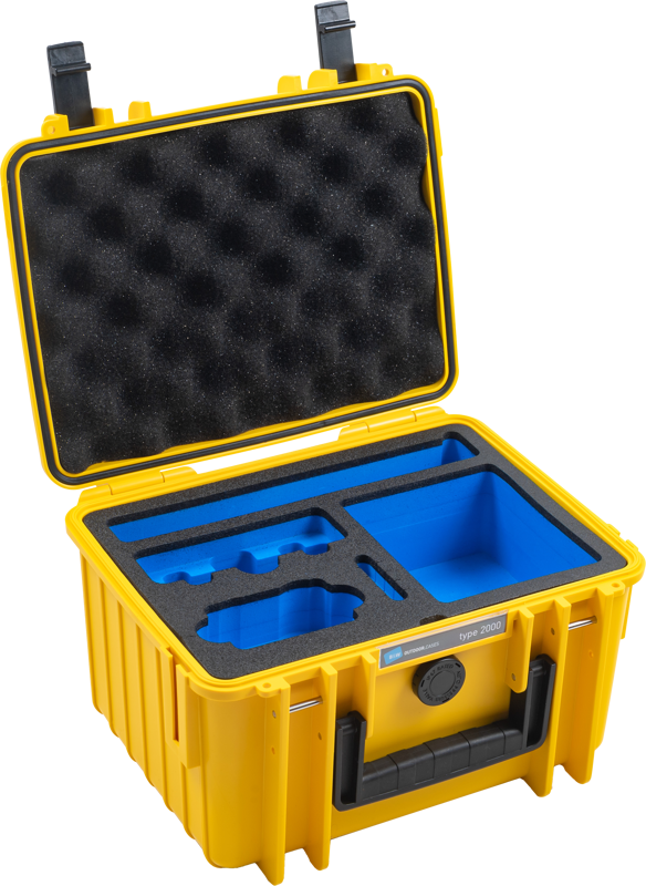walizka b&w cases type 2000 for dji osmo action 3 żółta