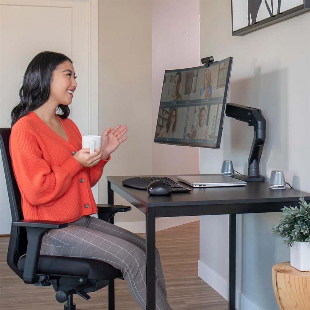 Ergotron HX Desk Monitor Arm uchwyt biurkowy do monitora (czarny
