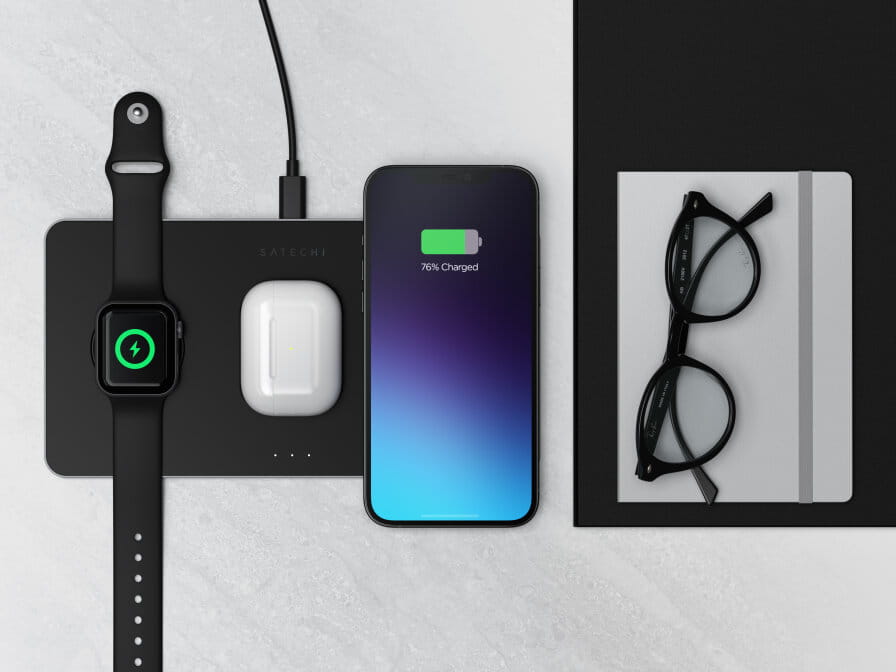 satechi trio wireless charging pad