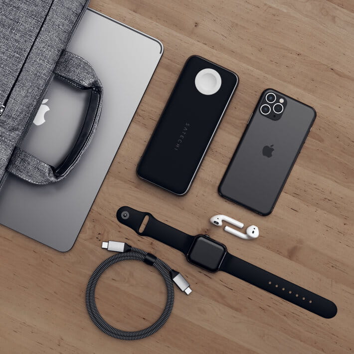 satechi quatro wireless powerbank qi - bezprzewodowy powerbank 10k mah