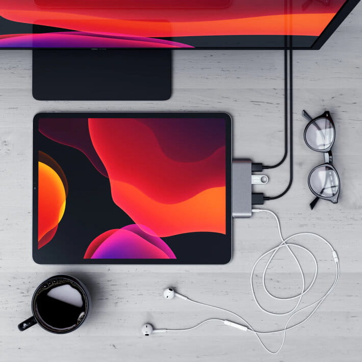 satechi aluminum mobile pro hub - hub do urządzeń mobilnych usb-c